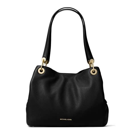 michael kors taschen raven|Raven Large Leather Shoulder Bag .